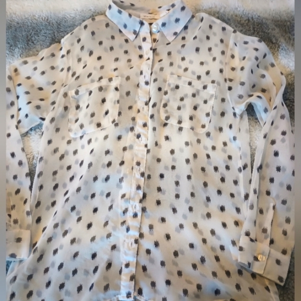 4/$20 Blue Bird Shear Blouse